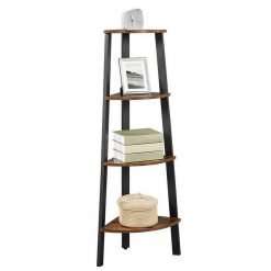 Amaia metal corner ladder bookcase