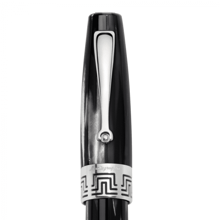 Montegrappa extra 1930 black and white rollerball pen
