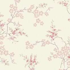 Laura Ashley Oriental Blossom Blush Wallpaper - 10 Metres