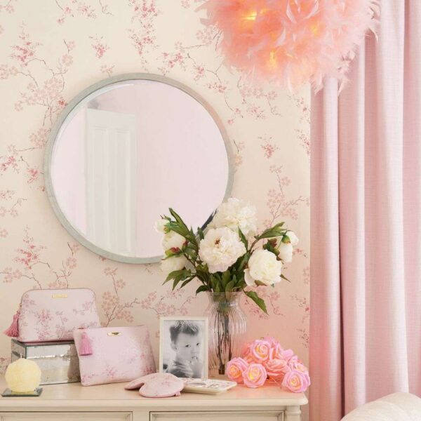 Laura Ashley Oriental Blossom Blush Wallpaper - 10 Metres
