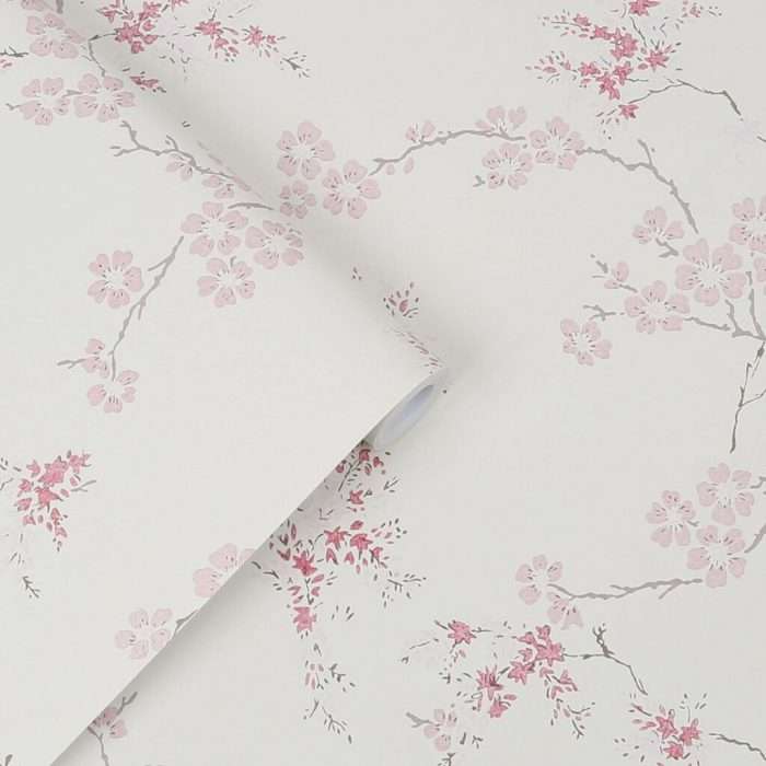 Laura ashley oriental blossom blush wallpaper - 10 metres
