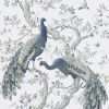 Laura Ashley Belvedere Midnight Blue Wallpaper - 10 Metres