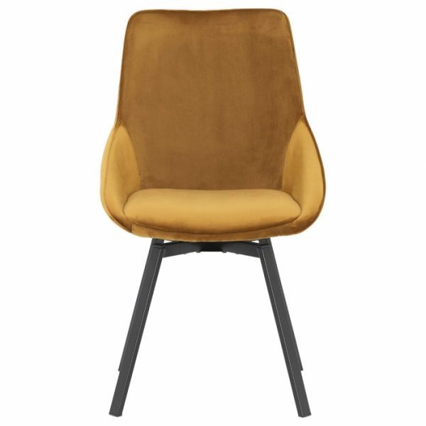 Beckton Swivel Dining Chair, Orange