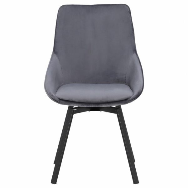 Beckton Swivel Dining Chair, Grey