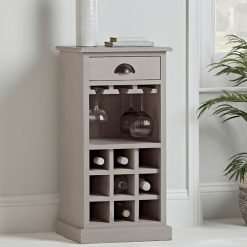 Lotte Slim Wine & Glass Storage Cabinet