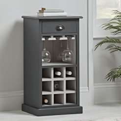 Mette Slim Wine & Glass Storage Cabinet