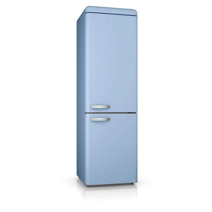 Swan frost free fridge freezer, blue