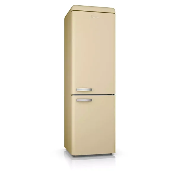 Swan frost free fridge freezer, cream