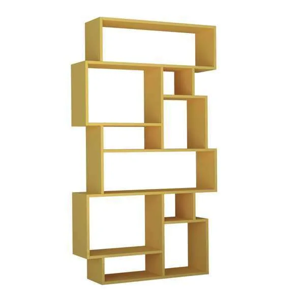 Carry 10 cube bookcase - mustard