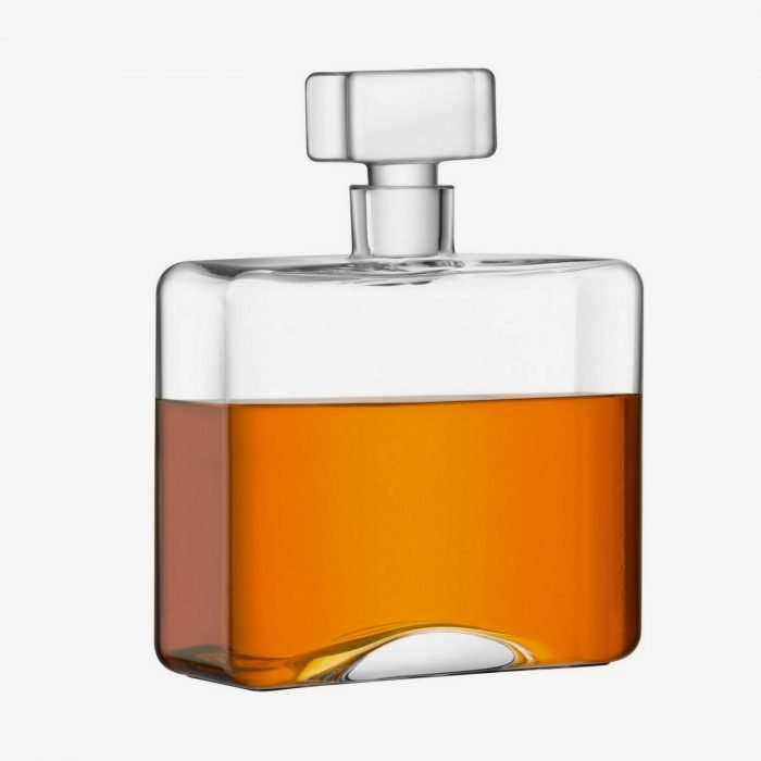 Cask rectangular whisky decanter 1l