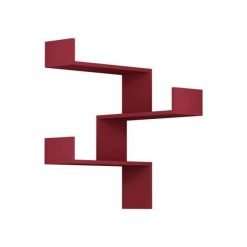 Featured Floating Corner Shelf - Burgundy