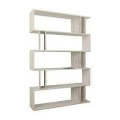 PART Six Shelf Bookcase - White & Antique White