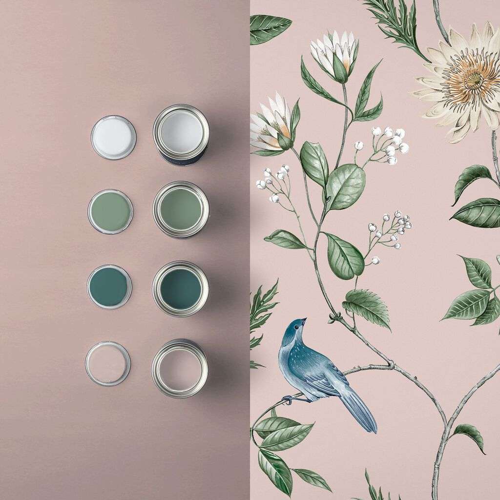 Nuit blush wallpaper - 10 metres Nuit blush wallpaper - 10 metres