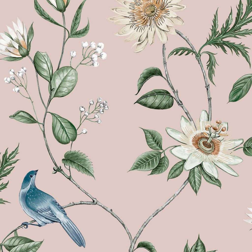 Nuit blush wallpaper - 10 metres Nuit blush wallpaper - 10 metres
