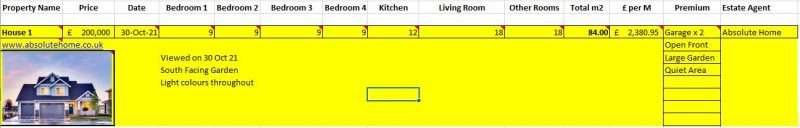 Property search details calculations demo example