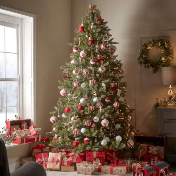 Indoor Outdoor Fabulous Pre-Lit Pine Tree, 7ft