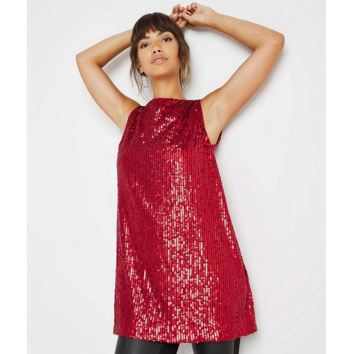 Joanna hope sequin cowl tunic Joanna hope sequin cowl tunic