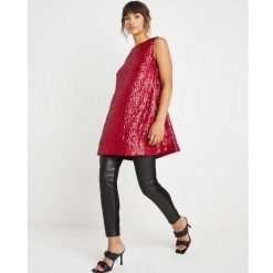 Joanna Hope Sequin Cowl Tunic