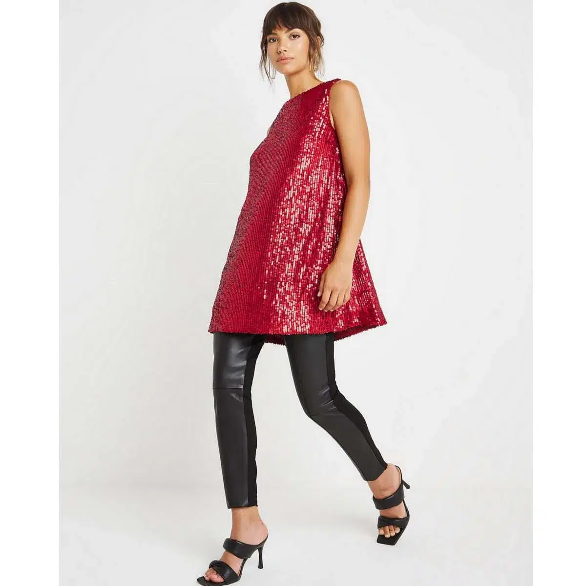 Joanna hope sequin cowl tunic Joanna hope sequin cowl tunic