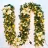 Gold 2.7M Light Up Christmas Garland