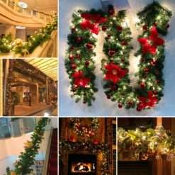 Gold 2.7M Light Up Christmas Garland