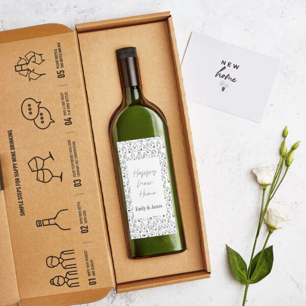 Personalised New Home Letterbox® Red Wine