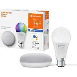 LEDVANCE LV542761 SMART+ RGB Bayonet Bulb & Google Nest Mini