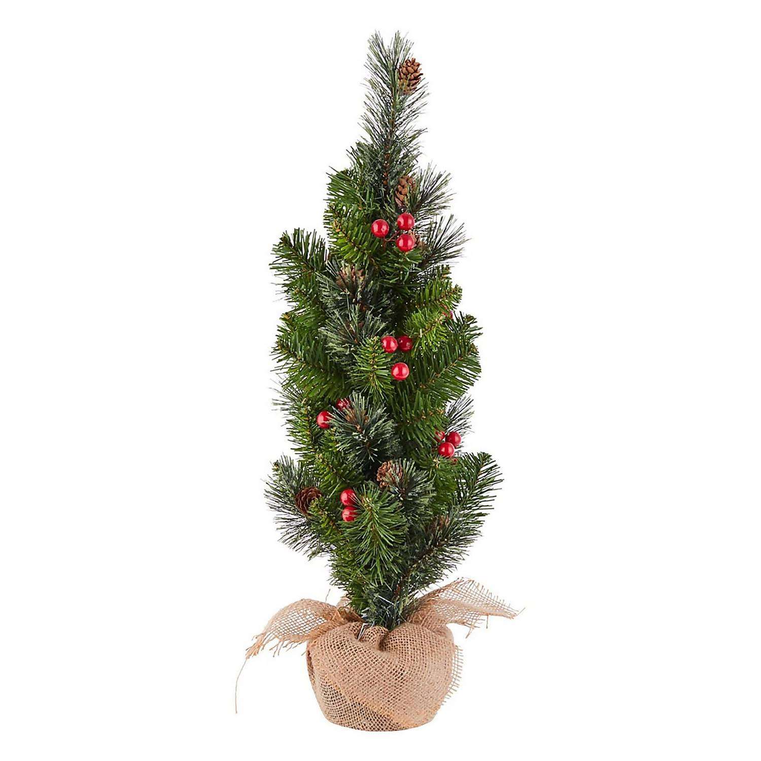 2ft Berry Table Top Christmas Tree Absolute Home