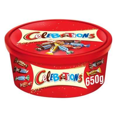 Celebrations Tub 650g WAS £5.00 NOW BUY 2 for £8.00