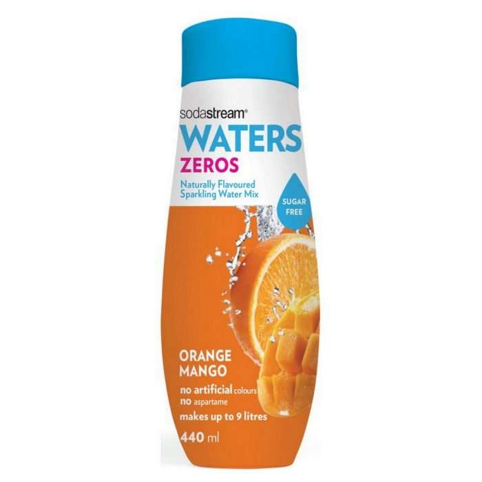 Sodastream zero orange mango concentrate - makes up to 9 litres