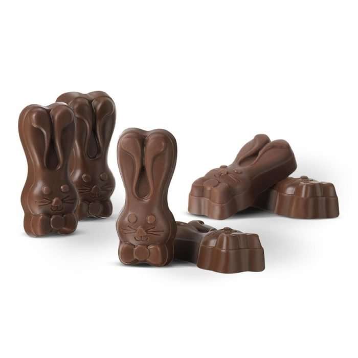 16 milk chocolate city easter bunnies