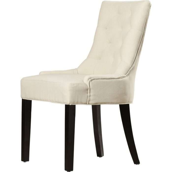 Albertina tufted dining chair, beige (set of 2)