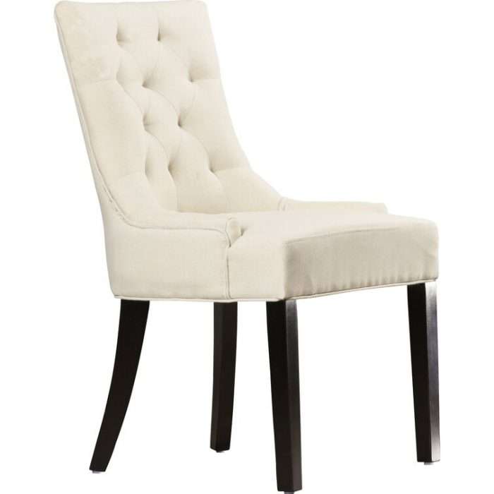 Albertina tufted dining chair, beige (set of 2)