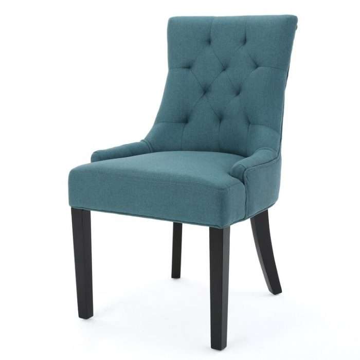 Albertina tufted dining chair, dark teal (set of 2)