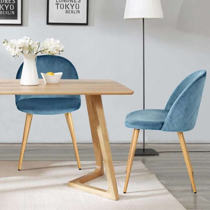 Dungorbery side chair, blue ( set of 2)