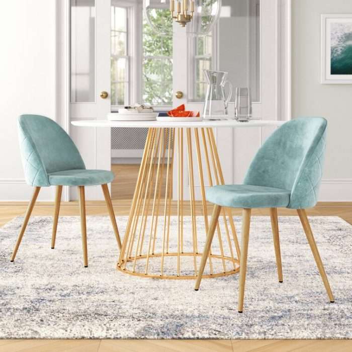 Dungorbery dining chair, green (set of 2)