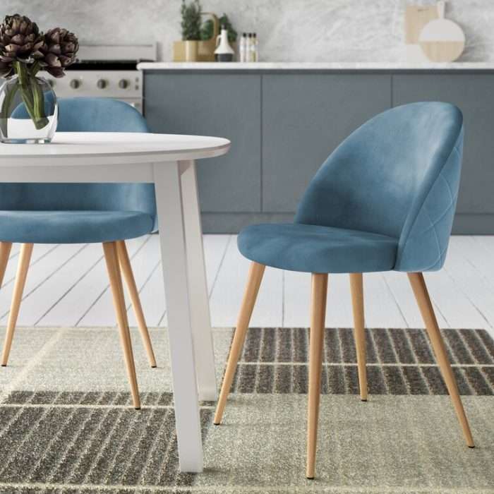 Dungorbery side chair, blue ( set of 2)