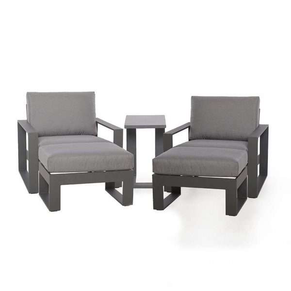 Maze Rattan Amalfi 5pc Lounge Set, Grey