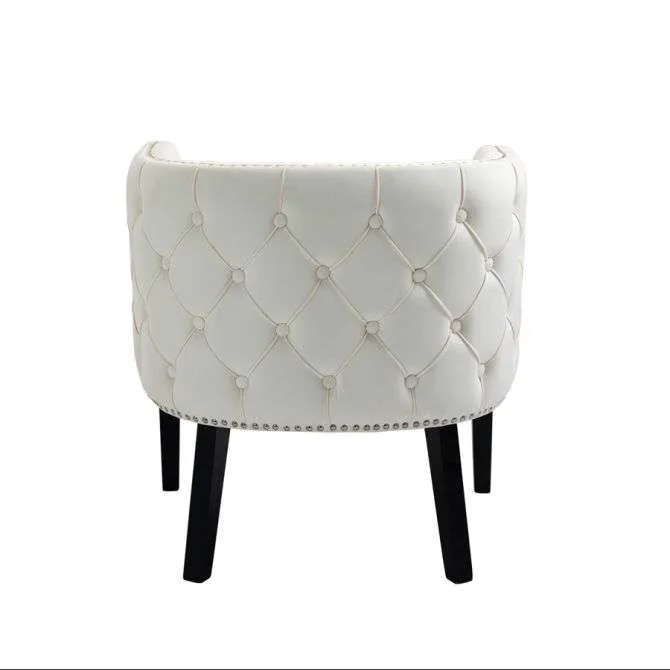 Margonia velvet tub chair - sand white