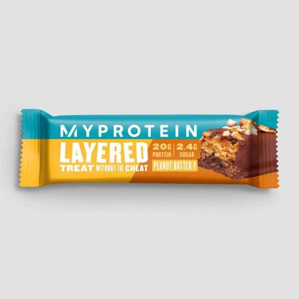 Peanut butter layered protein snack bar x 12