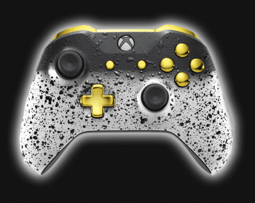 Xbox one s controller - 3d white shadow edition - custom controller