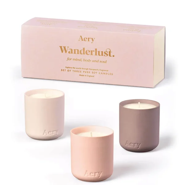 Aery fernweh wanderlust candle gift set