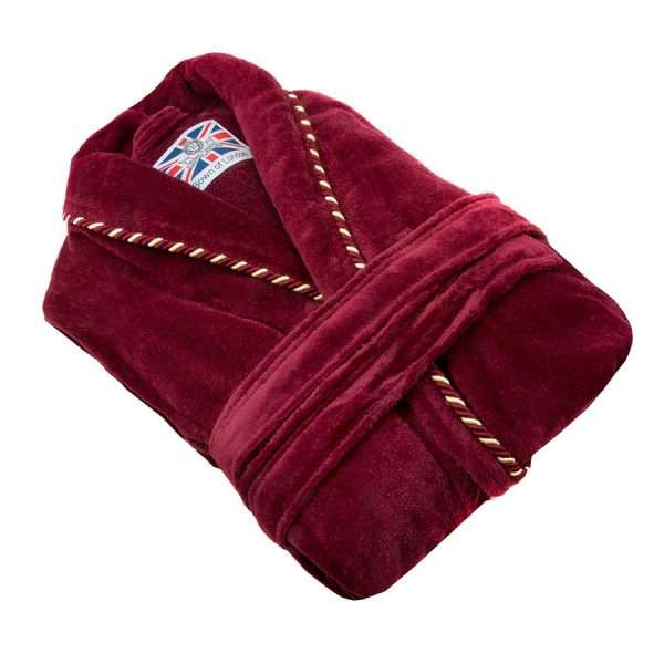 Rich men's dressing gown - earl claret