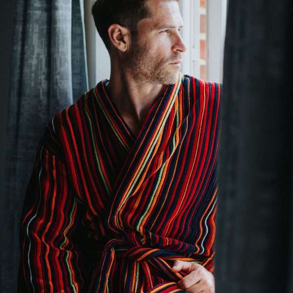 Rich men's dressing gown - regent stripe