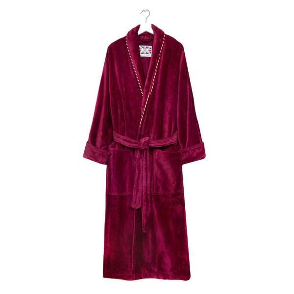 Rich men's dressing gown - earl claret