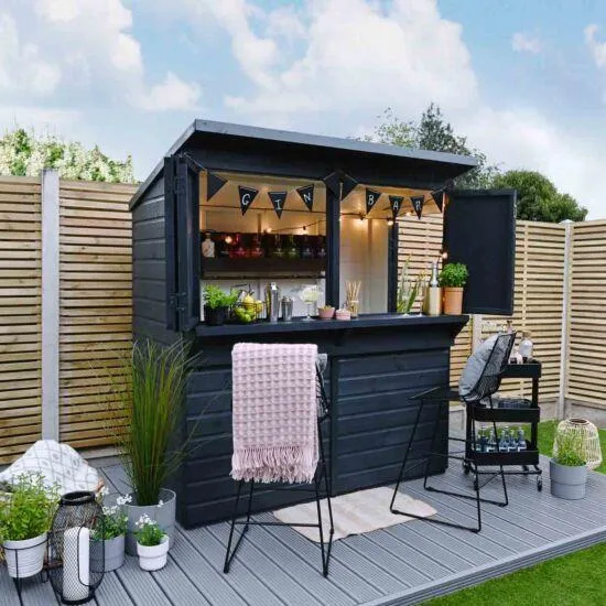 Forest Garden Shiplap Pent Garden Bar