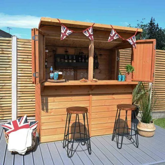 Forest Garden Shiplap Pent Garden Bar