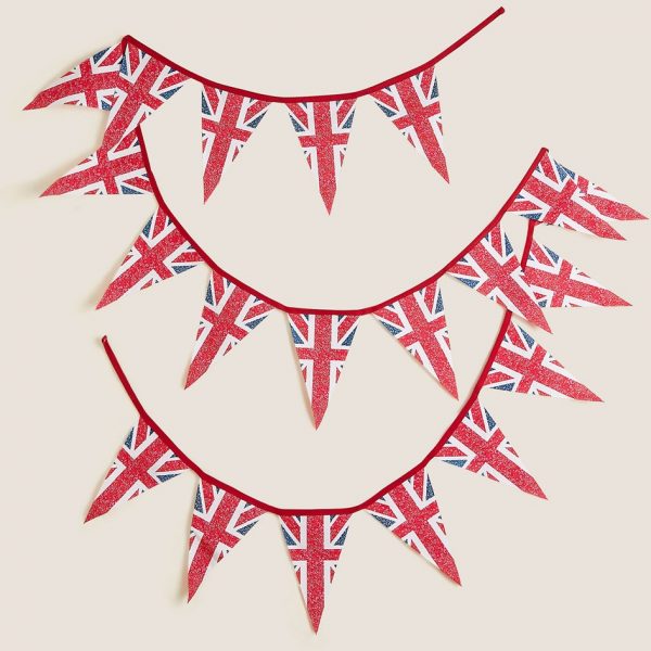 Union jack string jubilee bunting, 3m