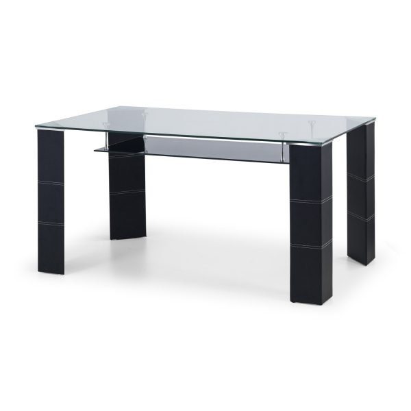 Greenwich glass 6 seater dining table