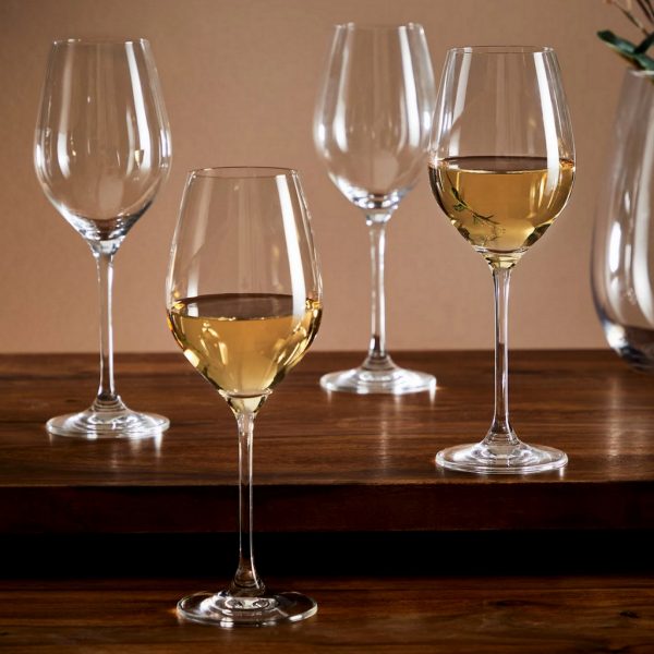 Set of 4 maxim white wine glasses